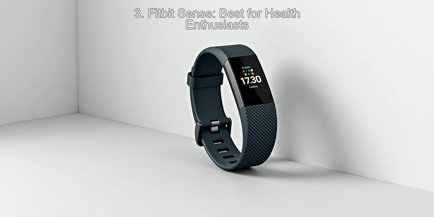 3. Fitbit Sense: Best for Health Enthusiasts