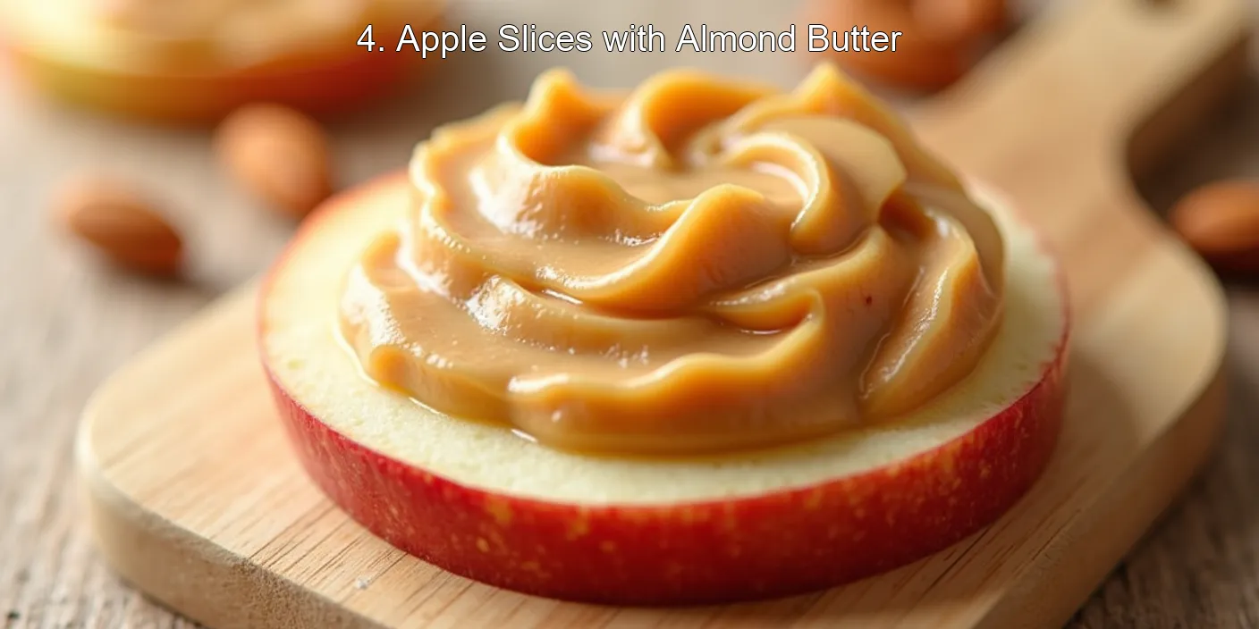 4. Apple Slices with Almond Butter