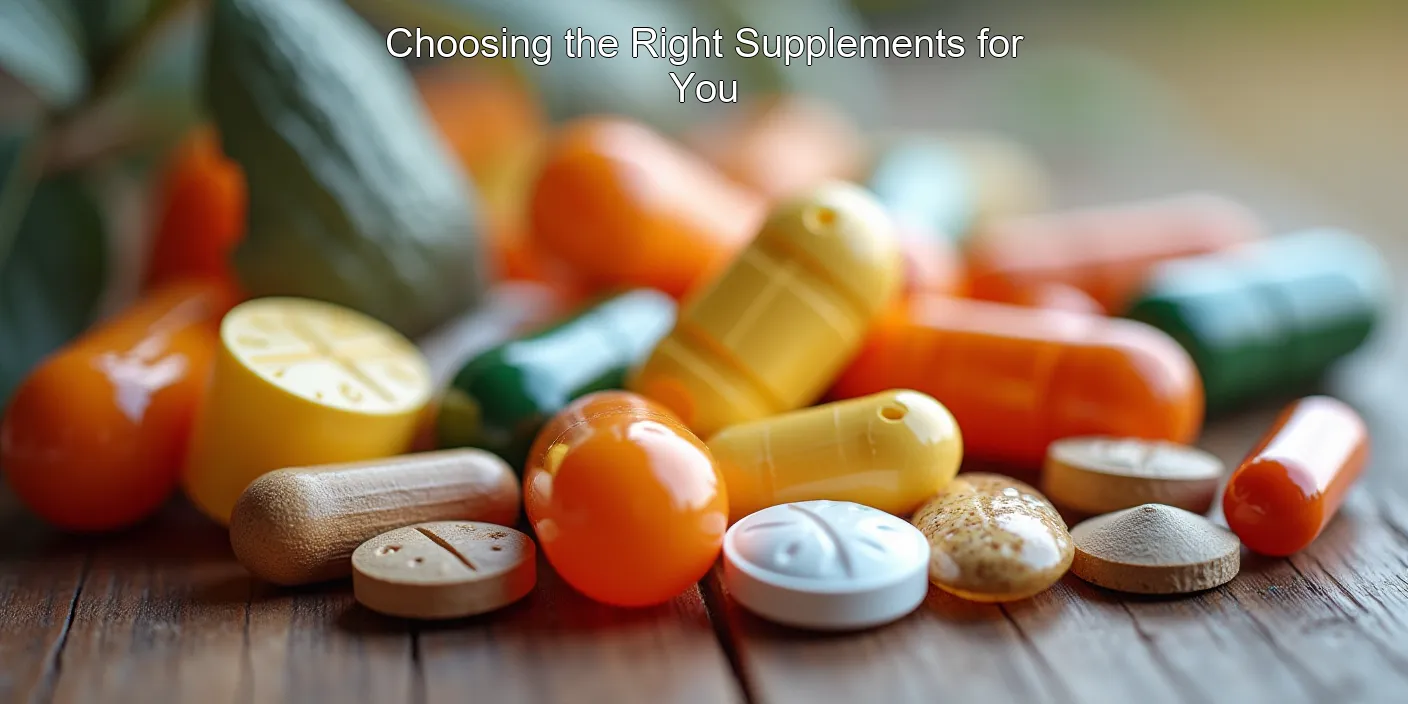 Choosing the Right Supplements for You