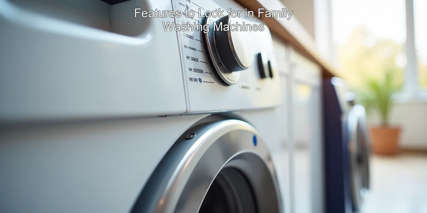 Features to Look for in Family Washing Machines