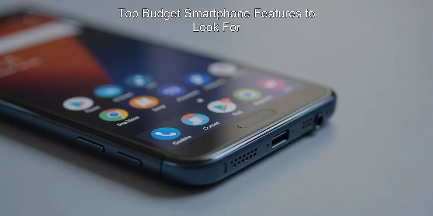 Top Budget Smartphone Features to Look For