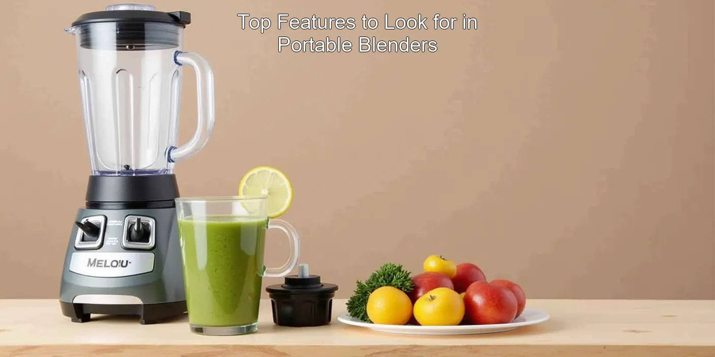 Top Features to Look for in Portable Blenders