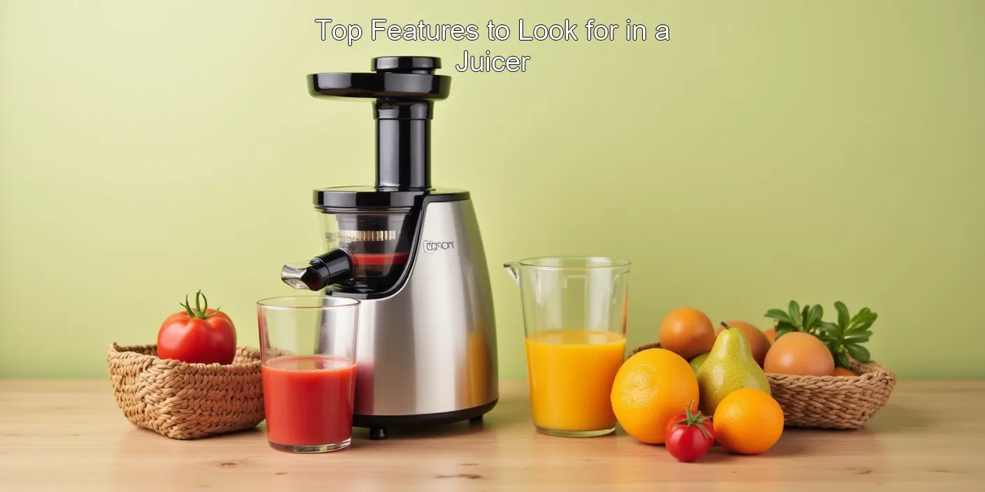 Top Features to Look for in a Juicer